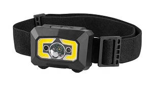 Ліхтарик налобний світлодіодний акумуляторний LED+COB PROTESTER PRO-HL0314S, фото 4