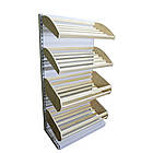 Стелаж для хлібу 1900*950 мм ТИП 6, приставний металевий хлібний стелаж з дерев' яними кошиками, стелаж в магазин, фото 4