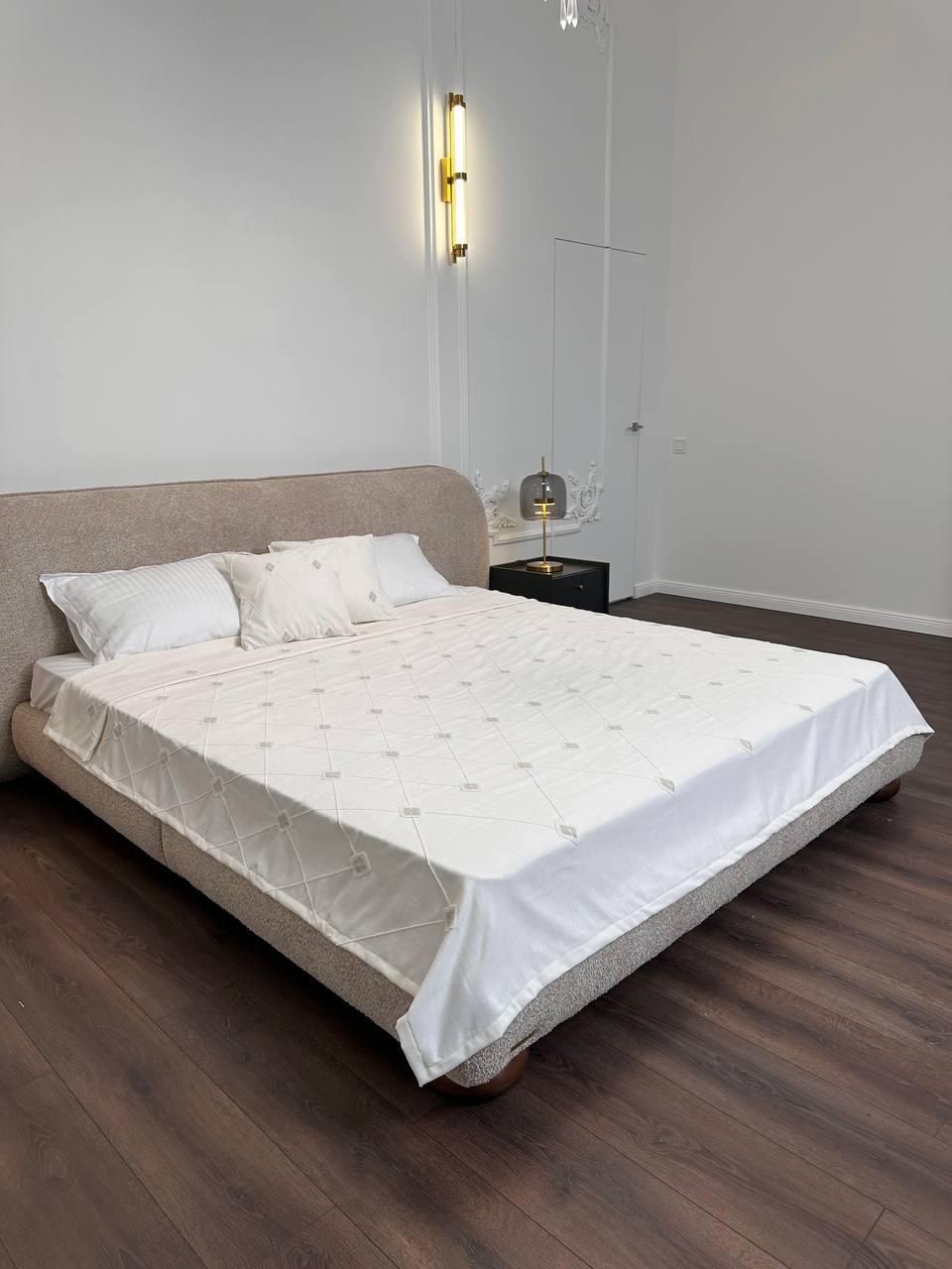 Покривало "Ромби", молочний колір (Розміри і кольори в асортименті), фото 1