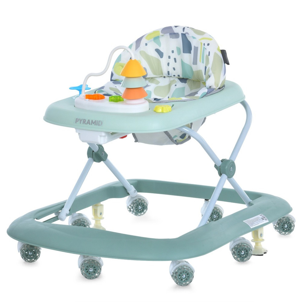 Ходунки дитячі Pyramid ME 1217 Green з музикою, стопорами та 8 колесами