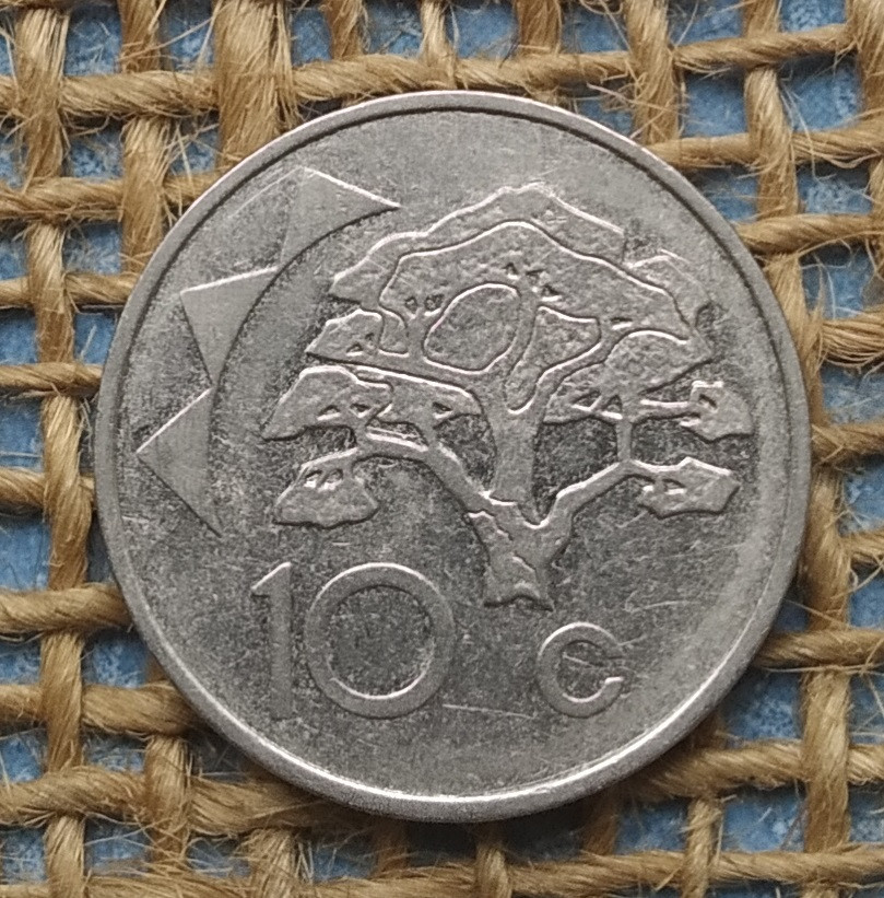 10 центiв 1993 року. Намiбiя, фото 1