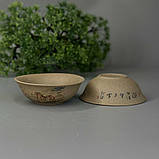 Чайний набір з іссинської світлої глини чайник + 2 піали «Мустанг», фото 4