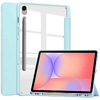 Чохол Clear Acrylic Samsung Galaxy Tab S10 FE, S10 Lite, S9, S9 FE з місцем для стилуса Блакитний