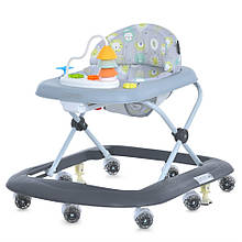 Ходунки дитячі El Camino Pyramid ME 1217 Gray з музичною панеллю, стопорами та регулюванням висоти