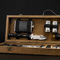 Шашличний набір, набір шампурів, подарунок чоловікові, подарунок чоловікові "Grills G8H горіх", фото 5