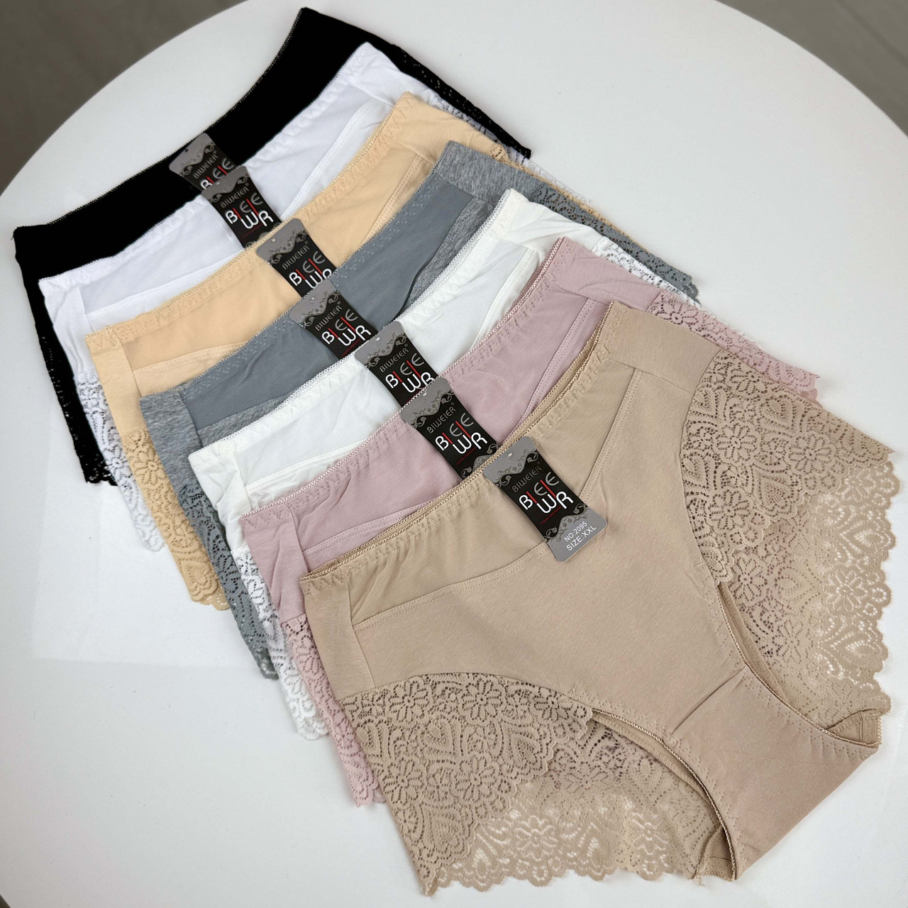 Жіночі бавовняні трусики #2095 Biweier Мікс, фото 1