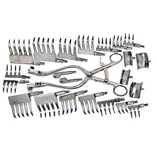 Ронорозширювач нейрохірургічний універсальний за Jegoroff-Freidin. Довжина 33 см, розведення дзеркал 180 мм, 10