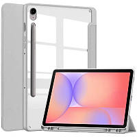Чохол Clear Acrylic Samsung Galaxy Tab S10 FE, S10 Lite, S9, S9 FE з місцем для стилуса Сірий