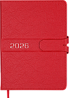 Щоденник датований 2026 (A5, жорстка обкладинка, червоний) Buromax Belle BM.21103-05