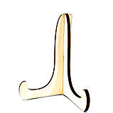 Підставка під декоративну тарілку сувенірну 20-25 см світла з дерева №3 h=16 см (FL-00031858), фото 2