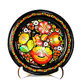 Підставка під декоративну тарілку сувенірну 20-25 см світла з дерева №3 h=16 см (FL-00031858), фото 3