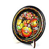 Підставка під декоративну тарілку сувенірну 20-25 см світла з дерева №3 h=16 см (FL-00031858), фото 4