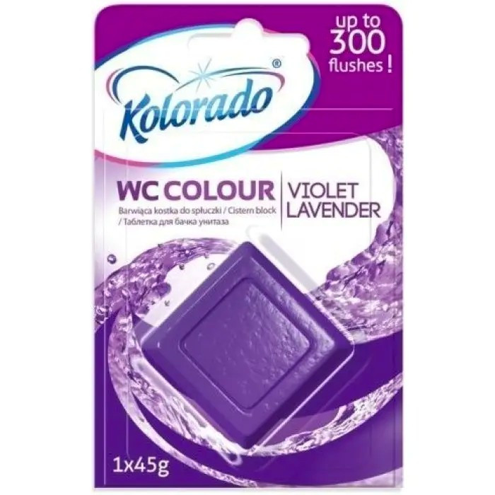 Таблетка для бачка унітаза WC COLOUR Kolorado Лаванда 1 шт, фото 1
