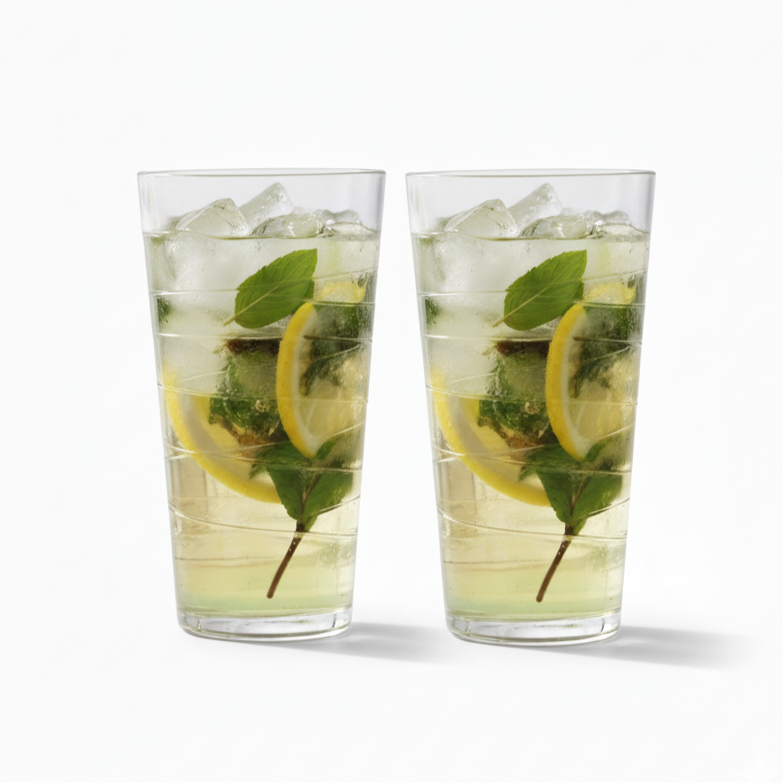 Набір склянок прозорих високих 500 мл Web Sakura, фото 1