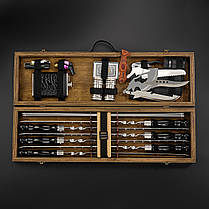 Шашличний набір, набір шампурів, подарунок чоловікові, подарунок чоловікові "Grills G6H горіх", фото 4