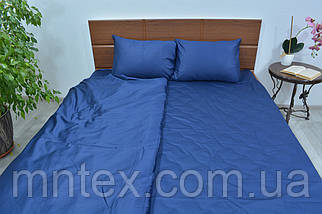 Постільна білизна сатин гладкофарбований Синій, фото 5