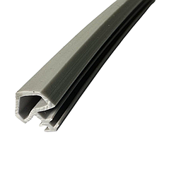 Ущільнювач для міжкімнатних дерев'яних дверей ДР-708 "будиночком" сірий ширина 10 мм