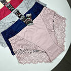 Жіночі бавовняні трусики #3031 Biweier Мікс, фото 3