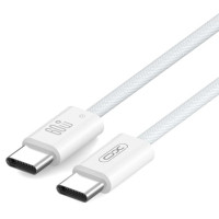 Дата кабель USB-C to USB-C 1.0m 60W white XO (NBQ273_C_White), фото 1