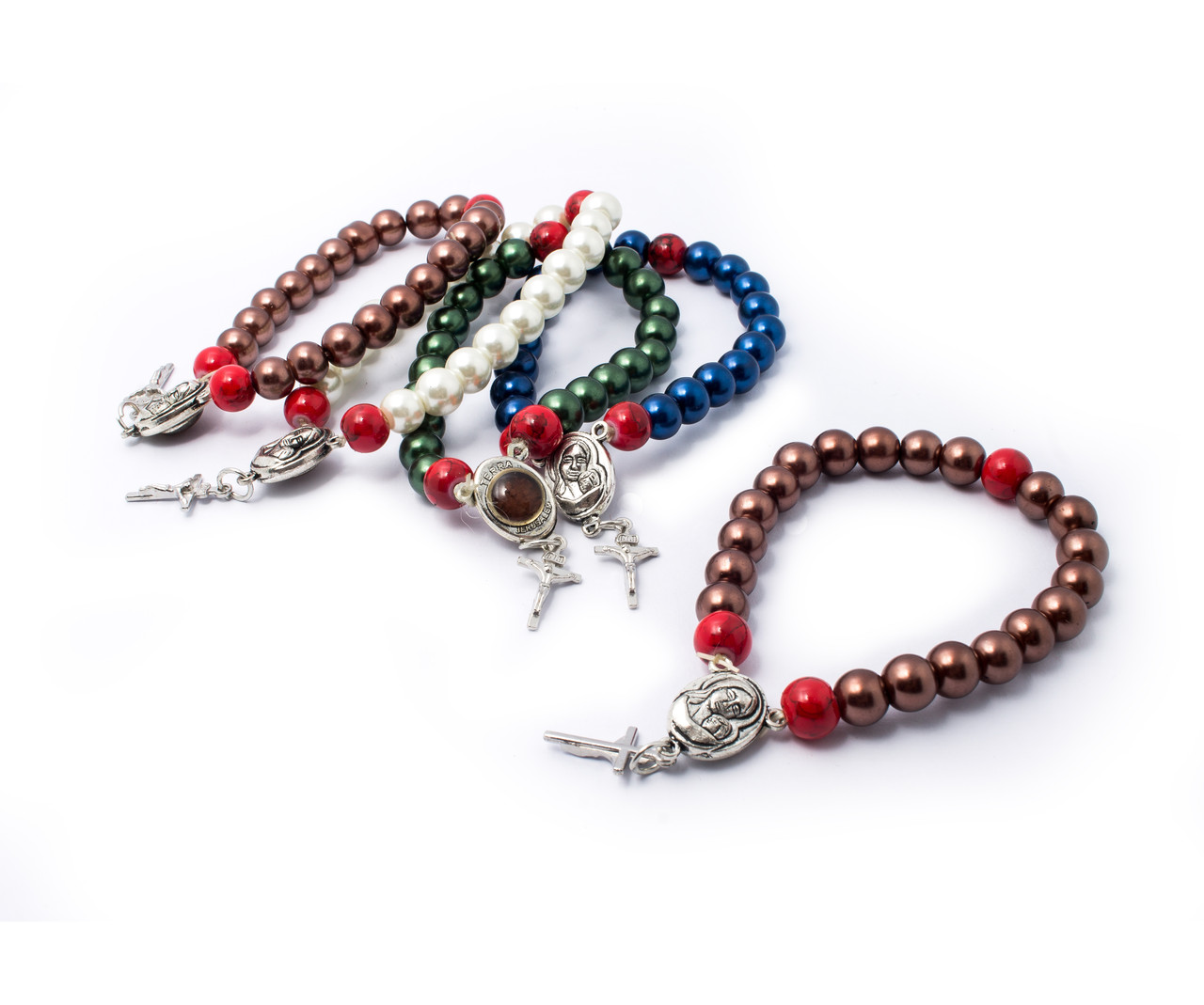 Красиві браслети на руку з іконкою і святою землею