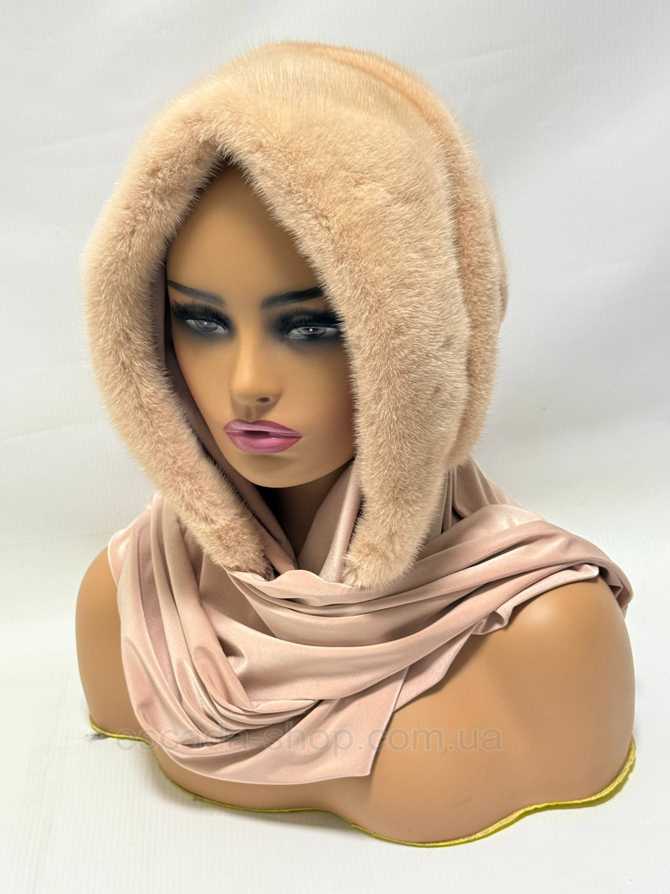 Жіноча хустка з норки, "Лате"., фото 1