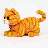 Інтерактивна мама кішка з кошенятами 10002-2 — руденька, зі звуками, піснями та записом голосу, фото 9