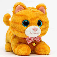 Інтерактивна мама кішка з кошенятами 10002-2 — руденька, зі звуками, піснями та записом голосу, фото 7