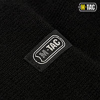 M-Tac шапка тактична тонка в'язка 100% акрил Black, фото 5