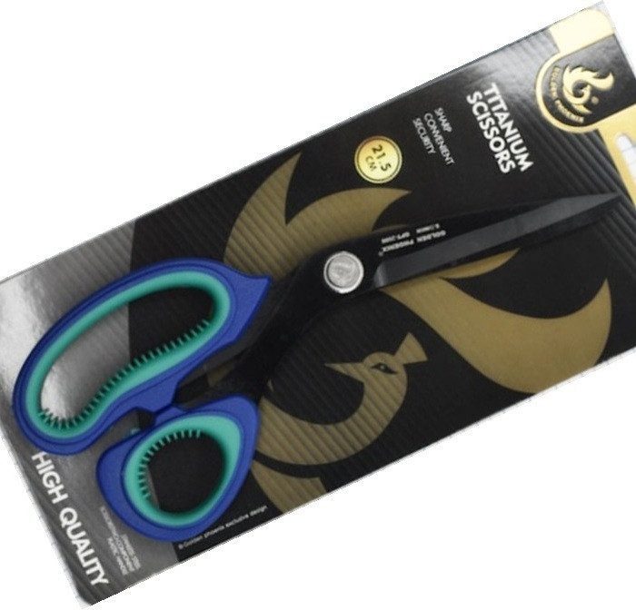 Ножиці метал з пластиковими ручками «Golden Phoenix» №8 (215мм) Польща, фото 1