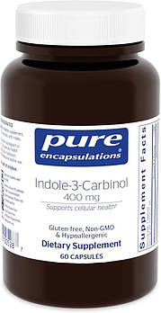 Індол-3-карбінол 400 мг, Indole-3-Carbinol, Pure Encapsulations, 60 капсул BX793