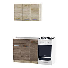 Кухня 0.9м ЕКО 900 зі стільницею Сонома/Трюфель, фото 2