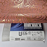 Шпалери вінілові на флізеліні 0.53 × 10.05 м Marburg 56915, теракотові — для спальні, вітальні, коридору, фото 6