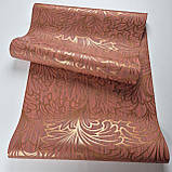 Шпалери вінілові на флізеліні 0.53 × 10.05 м Marburg 56915, теракотові — для спальні, вітальні, коридору, фото 5