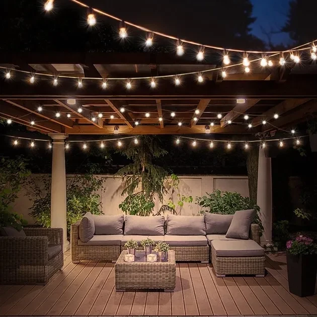 Ретро Гірлянда 10 метрів | 20 ламп | Лампи у комплекті, фото 1