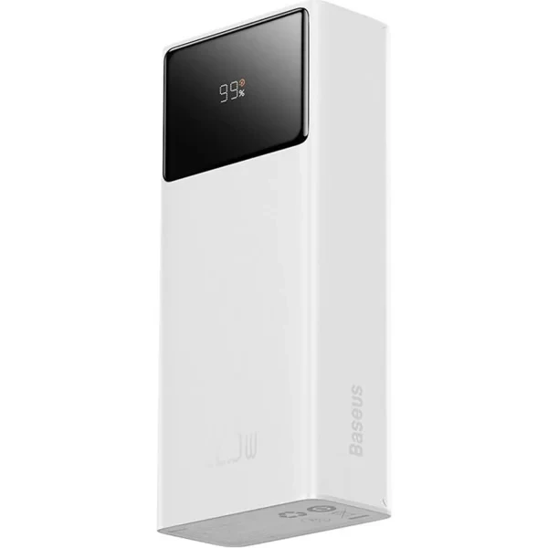 Універсальная мобільна батарея Baseus Star Lord Digital Display White 30000 mAh 22.5W, фото 1