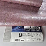 Шпалери вінілові на флізеліні 0.53 × 10.05 м Marburg 56848, бордово-фіолетові — для спальні, вітальні, коридору, фото 6