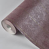 Шпалери вінілові на флізеліні 0.53 × 10.05 м Marburg 56848, бордово-фіолетові — для спальні, вітальні, коридору, фото 5