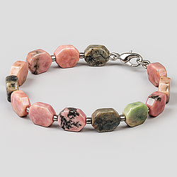 Родоніт Орлець 8х9 браслет, 0380ТР