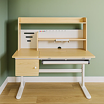 Комплект парта стіл з надбудовою Cubby Toru Grey + дитяче ортопедичне крісло Cubby Bunias Grey для школяра, фото 5