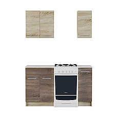 Кухня 0.9м ЕКО 902 Сонома/Трюфель Без стільниці, фото 2