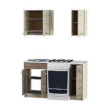 Кухня 0.9м ЕКО 902 Сонома/Трюфель Без стільниці, фото 4