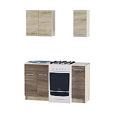 Кухня 0.9м ЕКО 902 Сонома/Трюфель Без стільниці, фото 5