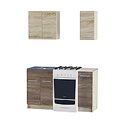 Кухня 0.9м ЕКО 902 Сонома/Трюфель Без стільниці