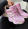 Термо кросівки New Balance 9060 Pink жіночі Нью Беланс рожеві замшеві утеплені осінь зима, фото 4