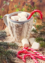 Фото листівка "Зимовий затишок у чашці"