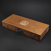 Шашличний набір – стіл, набір шампурів, подарунок мужчині "Grills G17SH горіх", фото 2