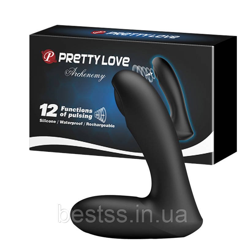 Стимулятор простати з керуванням через мобільний додаток - Pretty Love Archenemy Pulsator Black