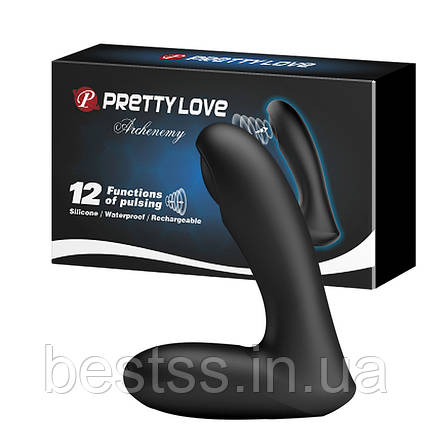 Стимулятор простати з керуванням через мобільний додаток - Pretty Love Archenemy Pulsator Black, фото 1