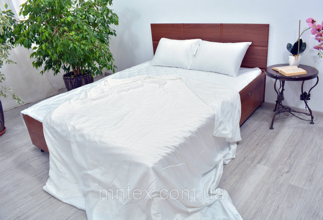 Постільна білизна сатин гладкофарбований Білий