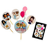 Набір цукрового декору Slado "Роблокс дівчата" 8 елементів, фото 2